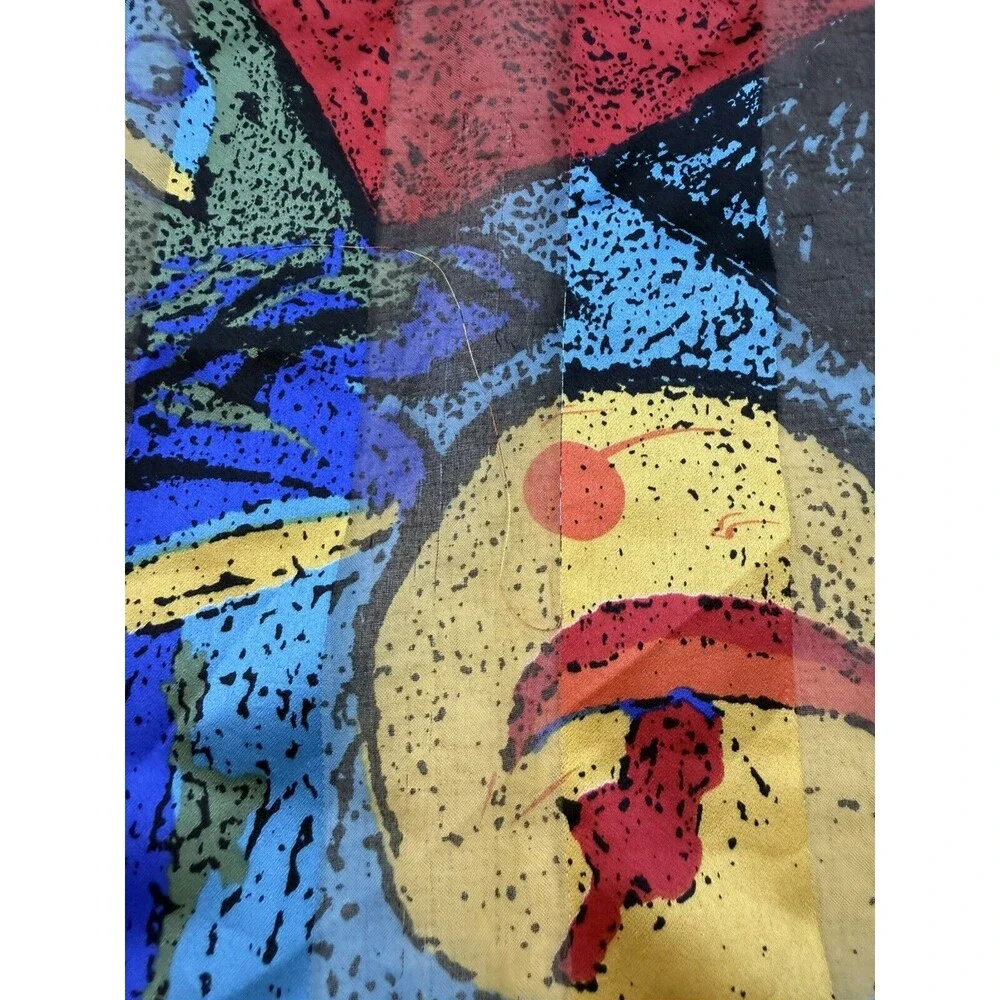 Patricia Paris SCARF Vintage‎ Painting Square Wrap Ancient Greek Fresco 34